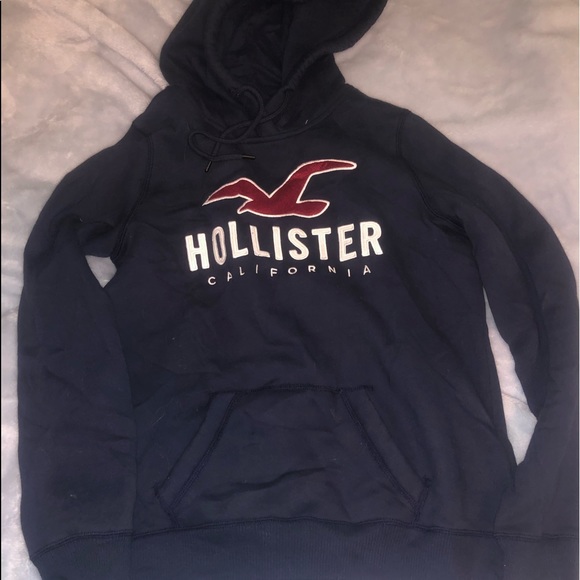 navy hollister hoodie - Picture 1 of 2